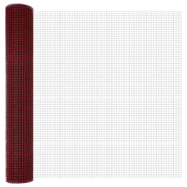 Schweißdrahtzaun Rot 1.5x10 m Stahl