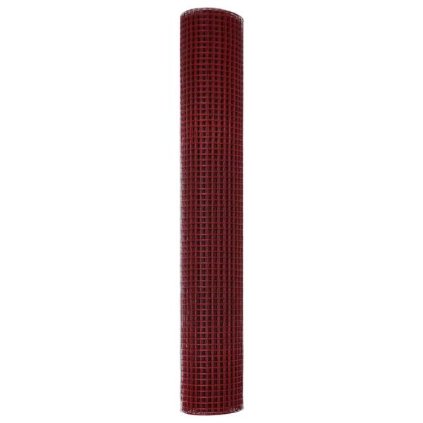 Schweißdrahtzaun Rot 1.5x10 m Stahl
