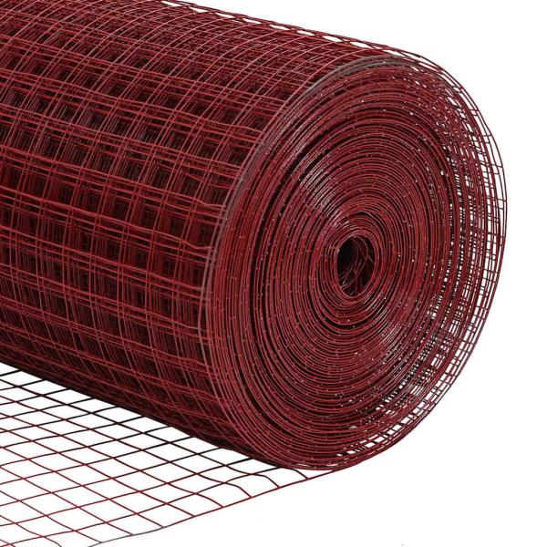 Schweißdrahtzaun Rot 1.5x10 m Stahl