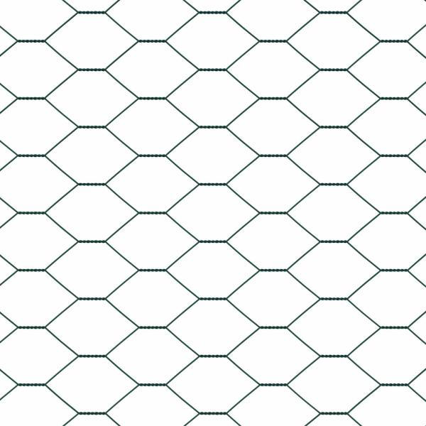 Sechseckzaun Grün 0.6x10 m Stahl