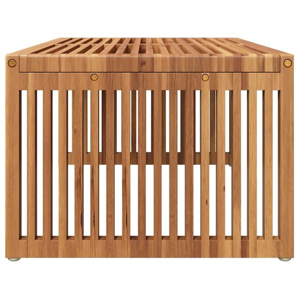 Gartentisch 90x49.7x36 cm Massivholz Teak
