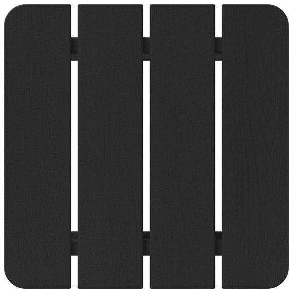 Adirondack Beistelltisch Schwarz 38x38x45 cm HDPE