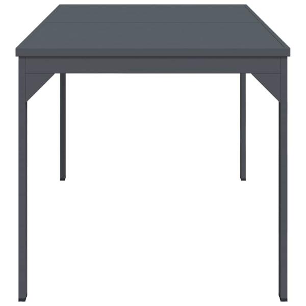 Gartentisch Dunkelgrau Aluminium Groß Erweiterbarer Tisch