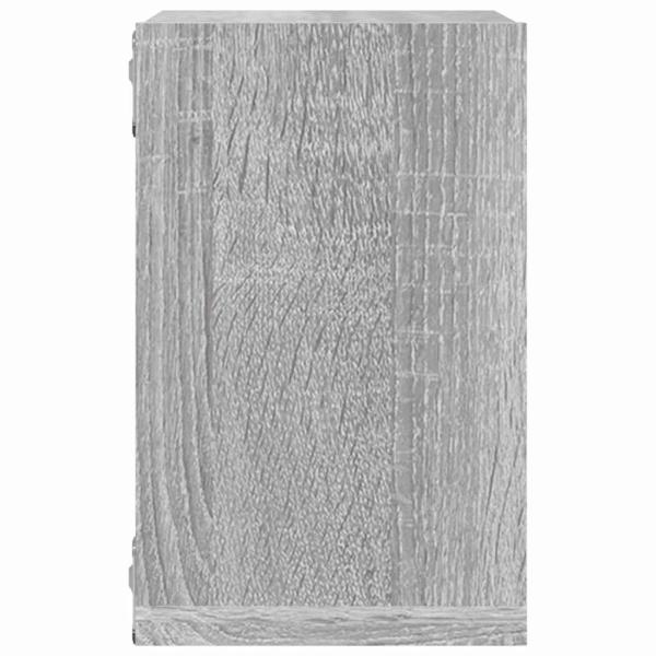 Schweberegale Grau Sonoma Holzwerkstoff Mittel Wandmontage