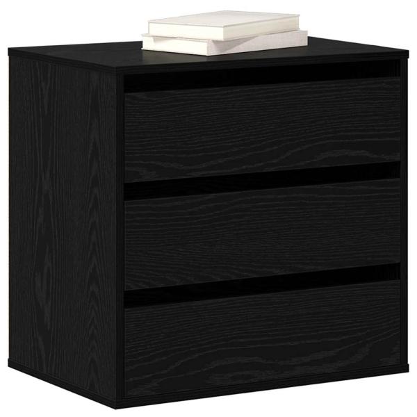 Eckkommode Schwarz Eiche 60x41x58 cm Holzwerkstoff