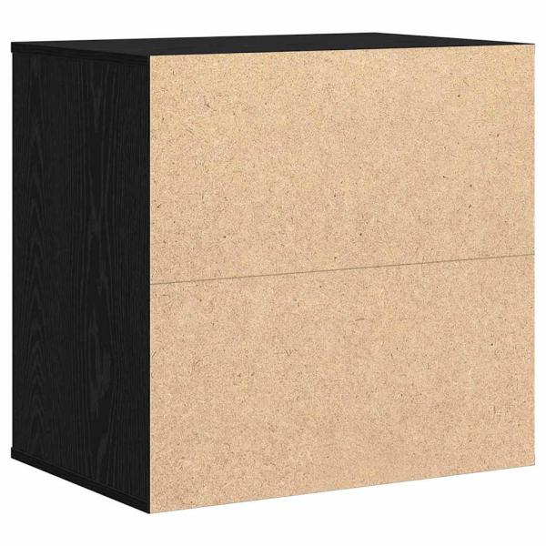 Eckkommode Schwarz Eiche 60x41x58 cm Holzwerkstoff