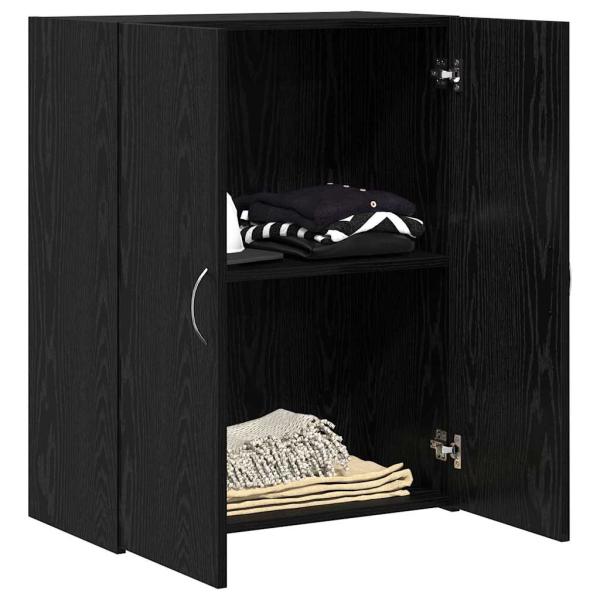 Büroschrank Schwarze Eiche 60x32x77.5 cm Holzwerkstoff