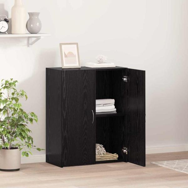 Büroschrank Schwarze Eiche 60x32x77.5 cm Holzwerkstoff