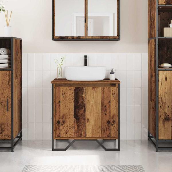ARDEBO.de - Badezimmerschrank Altes Holz 60x35x50 cm