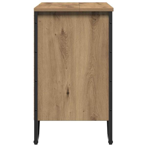 Bad Waschbecken Schrank Artisan Eiche 60x35x50 cm Holzwerkstoff