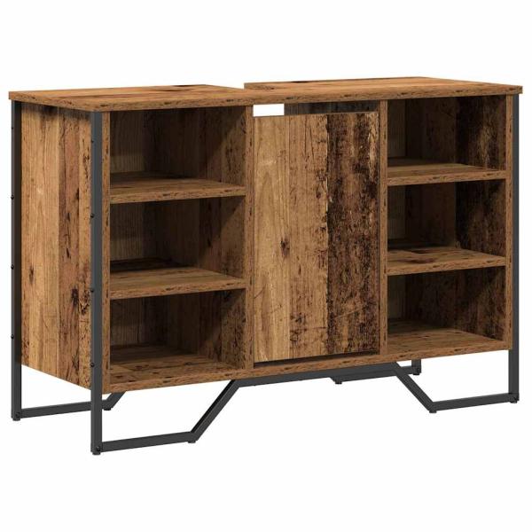 Waschbeckenschrank Altes Holz 91x35x60 cm Holzwerkstoff