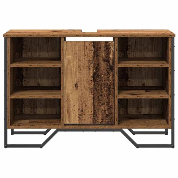 Waschbeckenschrank Altes Holz 91x35x60 cm Holzwerkstoff