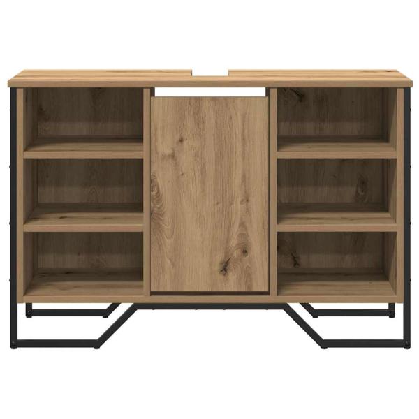Waschbecken Schrank Artisan Eiche 91x35x60 cm Holzwerkstoff