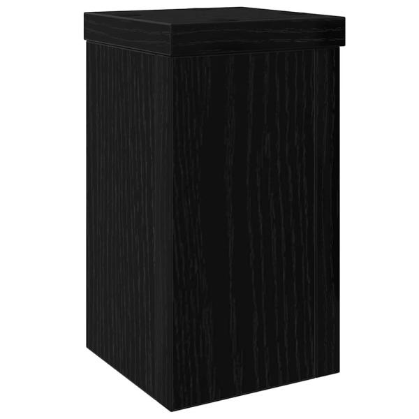 Schwarz-Eichen-Pflanzenständer Set von 2 Schwarz-Eiche Holz