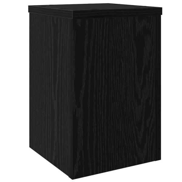 Pflanzenständer 2 Stück Schwarze Eiche 20x20x30 cm Ingenieure Holz