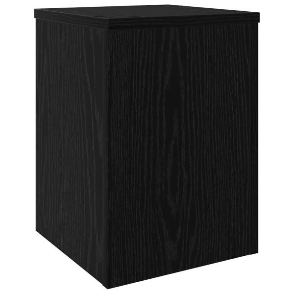 Pflanzenständer 2 Stück Schwarze Eiche 25x25x35 cm Holzwerkstoff
