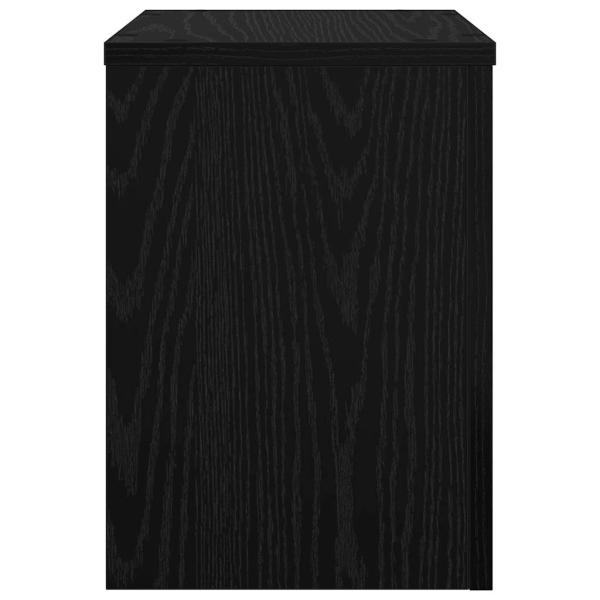 Pflanzenständer 2 Stück Schwarze Eiche 25x25x35 cm Holzwerkstoff