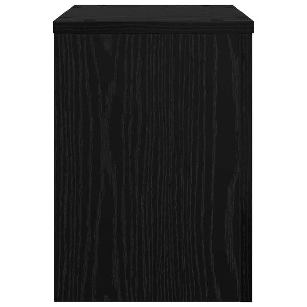 Pflanzenständer 2 Stück Schwarze Eiche 25x25x35 cm Holzwerkstoff