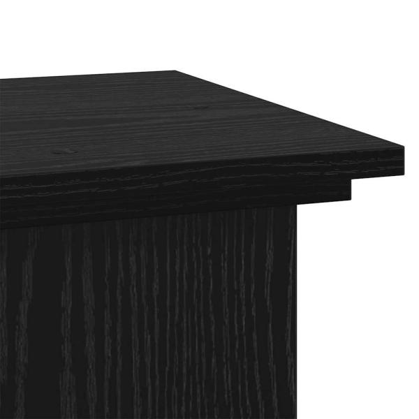 Pflanzenständer Schwarz Eiche 33x33x80 cm Ingenieurt Holz