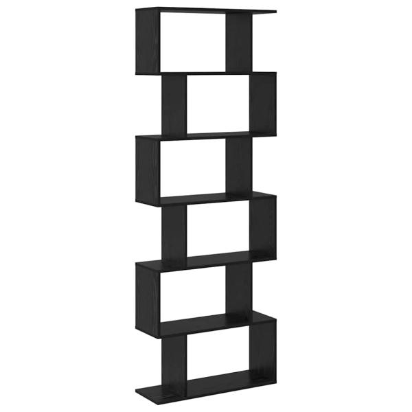 Bücherregal Schwarz Eiche 70x24x193.5 cm Ingenieure Holz