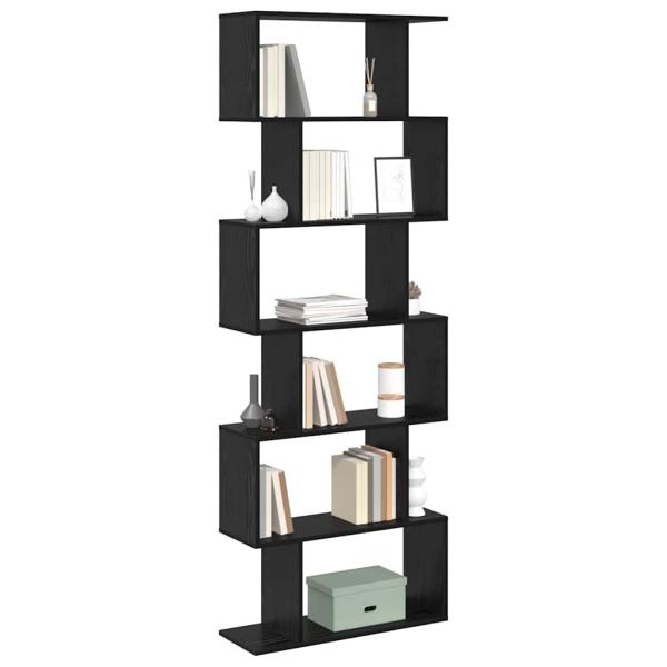 Bücherregal Schwarz Eiche 70x24x193.5 cm Ingenieure Holz