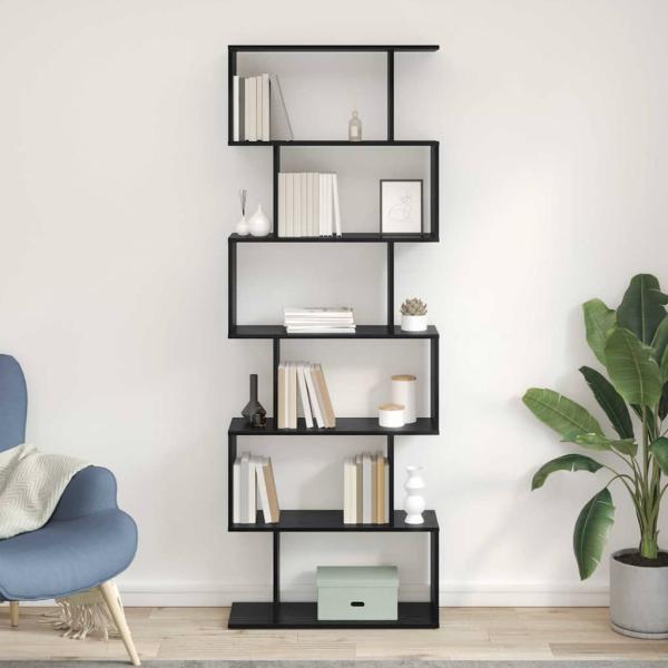 Bücherregal Schwarz Eiche 70x24x193.5 cm Ingenieure Holz