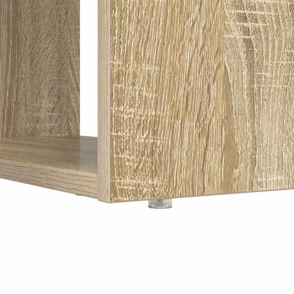 Schreibtisch mit Stauraum Sonoma Eiche 113x54x120 cm Spanplatte