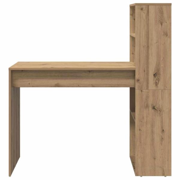 Schreibtisch mit Stauraum Artisan-Eiche 113x54x120 cm Ingenieurholz