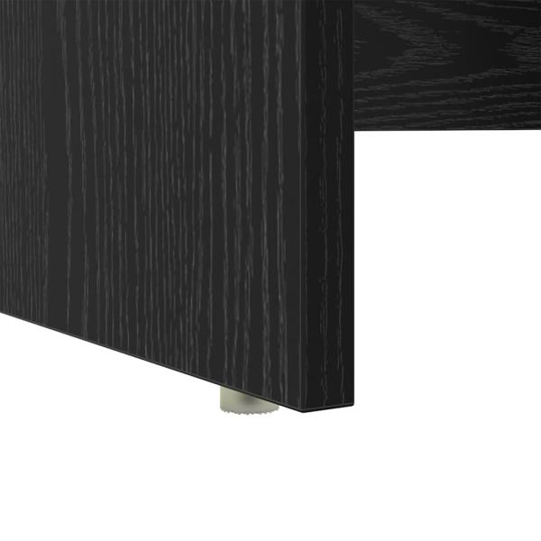 Schreibtisch mit Stauraum Schwarze Eiche 120,5x44x88,5 cm Holzwerkstoff