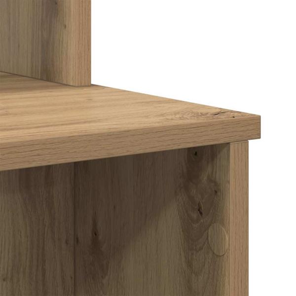 Schreibtisch mit Stauraum Kunsthandwerker Eiche 120,5 x 44 x 88,5 cm Holzwerkstoff