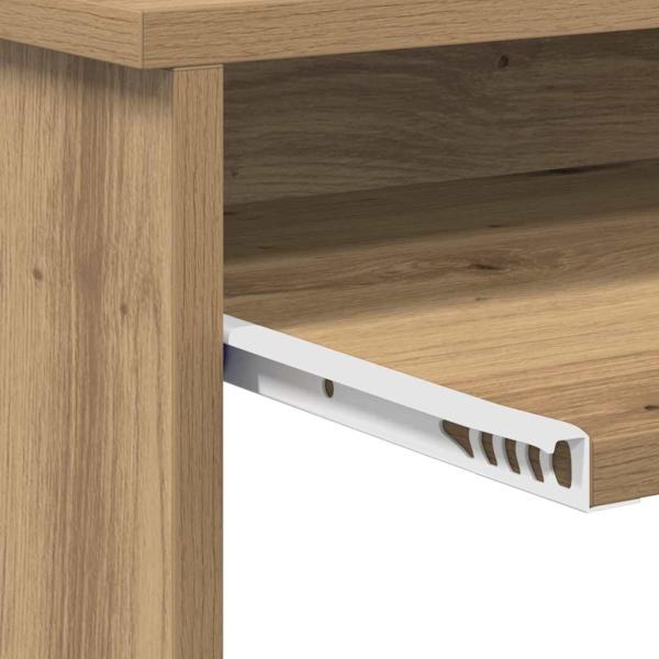 Schreibtisch mit Stauraum Kunsthandwerker Eiche 120,5 x 44 x 88,5 cm Holzwerkstoff