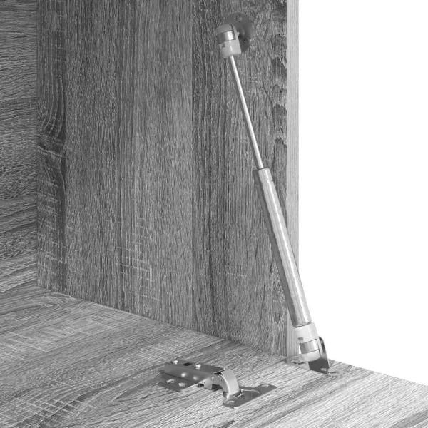 Grauer Schreibtisch Grau Sonoma Holzwerkstoff Groß