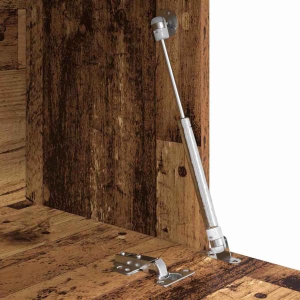 Brauner Schreibtisch Altholz Ingenieurholz Mittel