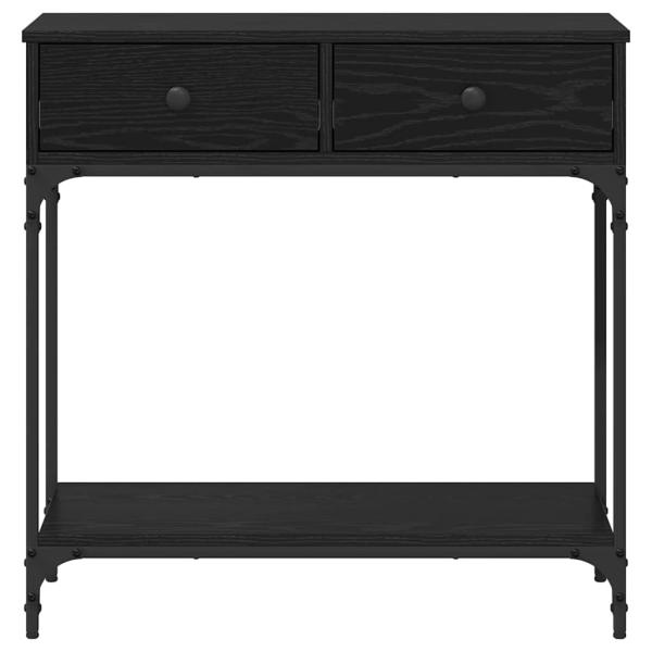 Konsole Tisch Schwarze Eiche 75x34.5x75 cm Holzwerkstoff