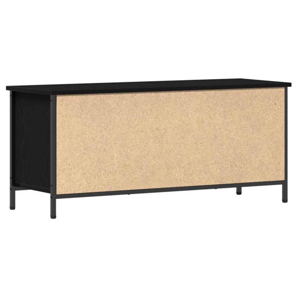 TV-Schränk 100 x 35 x 45 cm Schwarz Eichen-Optik Holzwerkstoff