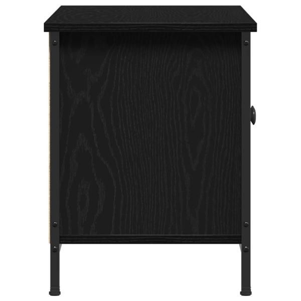 Schwarzer Eichen TV-Ständer Schwarze Eiche Spanplatte, Metall