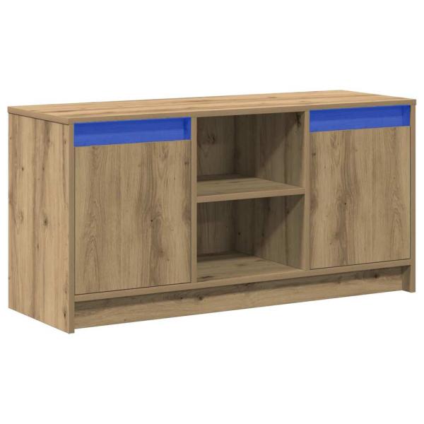 Entertainment Center Artisan Eiche Holzwerkstoff Mittel Regale