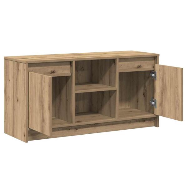 Entertainment Center Artisan Eiche Holzwerkstoff Mittel Regale