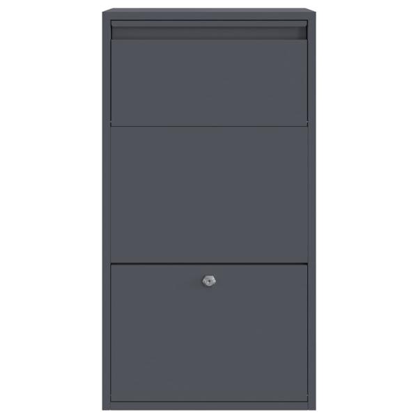 ARDEBO.de - Paketdropbox Anthrazit 44x22x82 cm Stahl