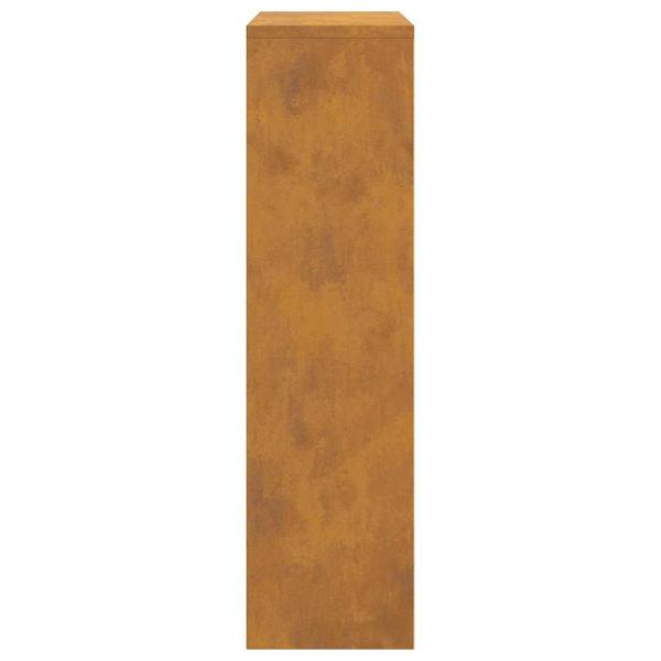 Paketeinwurfbox 44x22x82 cm Verwitterter Stahl
