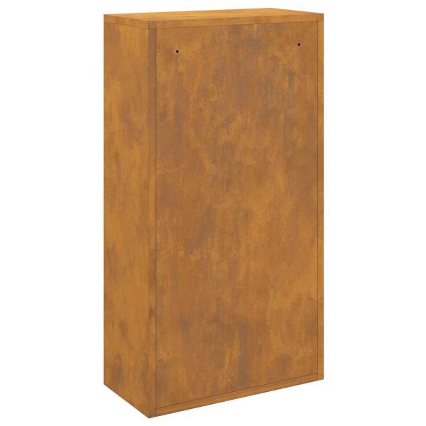 Paketeinwurfbox 44x22x82 cm Verwitterter Stahl