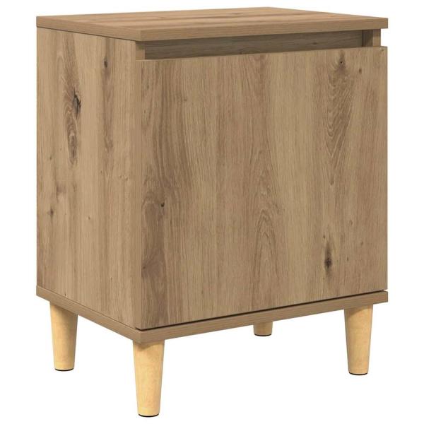 Eichenholz Nachttisch Eichenholz MDF 40 x 30 x 50 cm Nachttisch