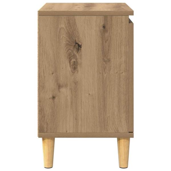 Eichenholz Nachttisch Eichenholz MDF 40 x 30 x 50 cm Nachttisch