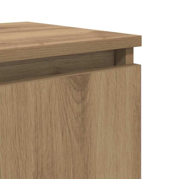 Artisan Eichen Nachttisch Artisan Eiche Holzwerkstoff, Metall