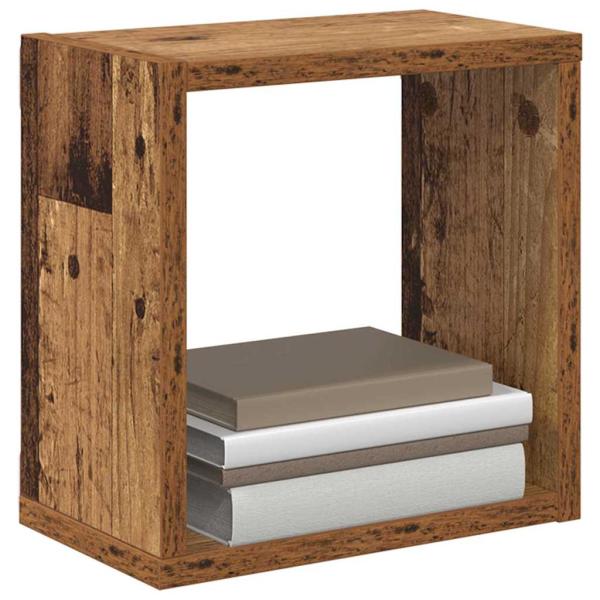 Wandregale Altes Holz Massivholz Altholz 26 x 15 x 26 cm