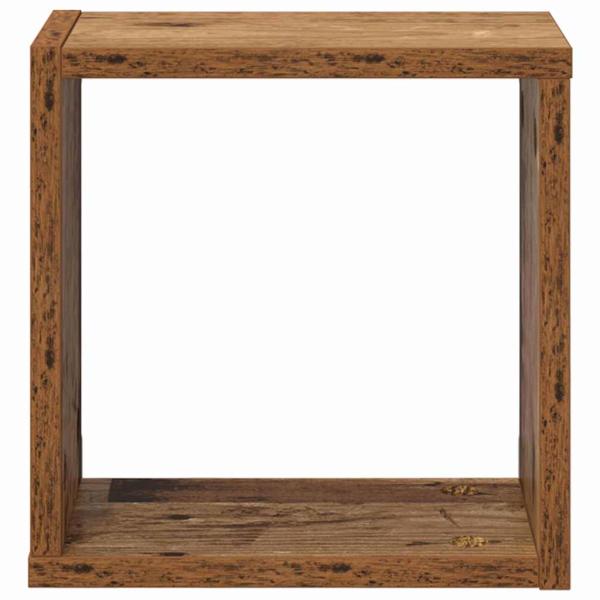 Wandregale Altes Holz Massivholz Altholz 26 x 15 x 26 cm