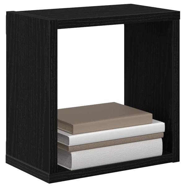 Wandmontierte Regale Schwarze Eiche Holzwerkstoff 26 x 15 x 26 cm
