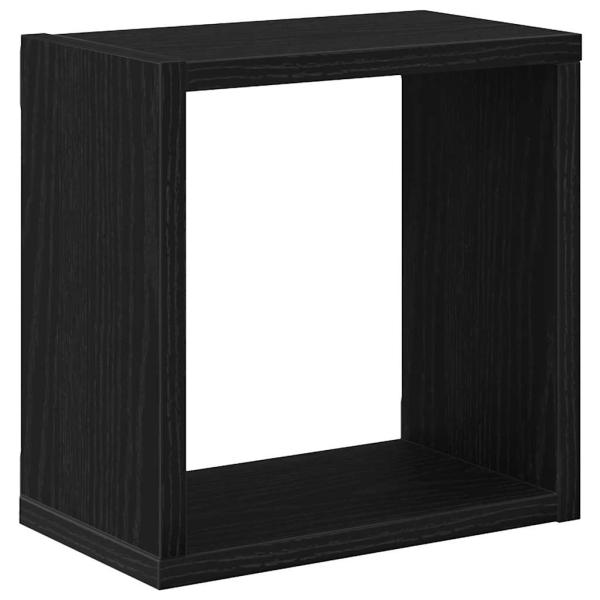 Wandmontierte Regale Schwarze Eiche Holzwerkstoff 26 x 15 x 26 cm