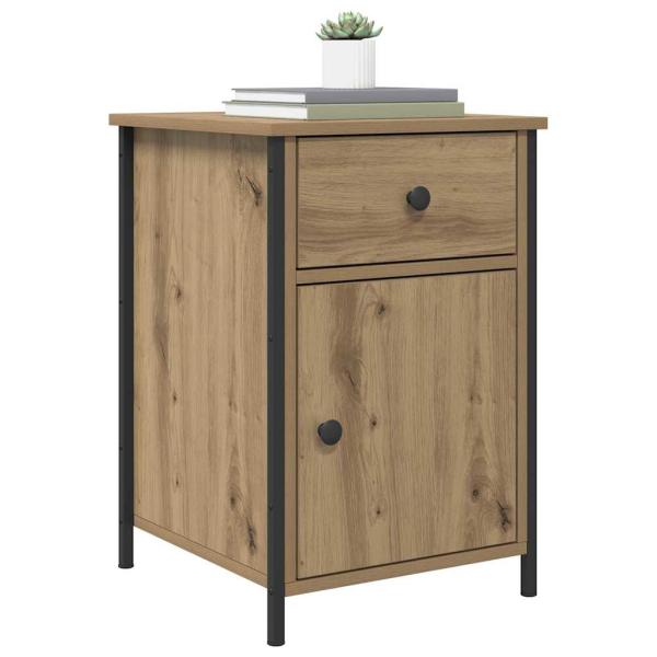 Nachttische 2 Stk Artisan Eiche 40x42x60 cm Holzwerkstoff