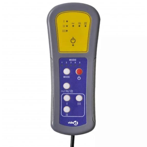 Massagesessel Elektrisch Grau Kunstleder